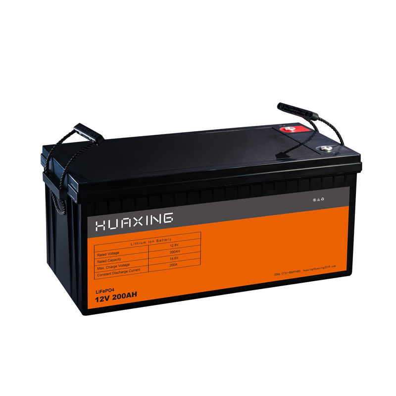 Huaxing 12V 200Ah LiFePO4 Battery LiPF6 Electrolyte For Marine / RV